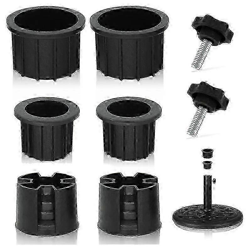 Replacement Parts for Patio Umbrella Stand: 8-Piece Base Stand with Ring Plug Cover and Cap Edition 0816