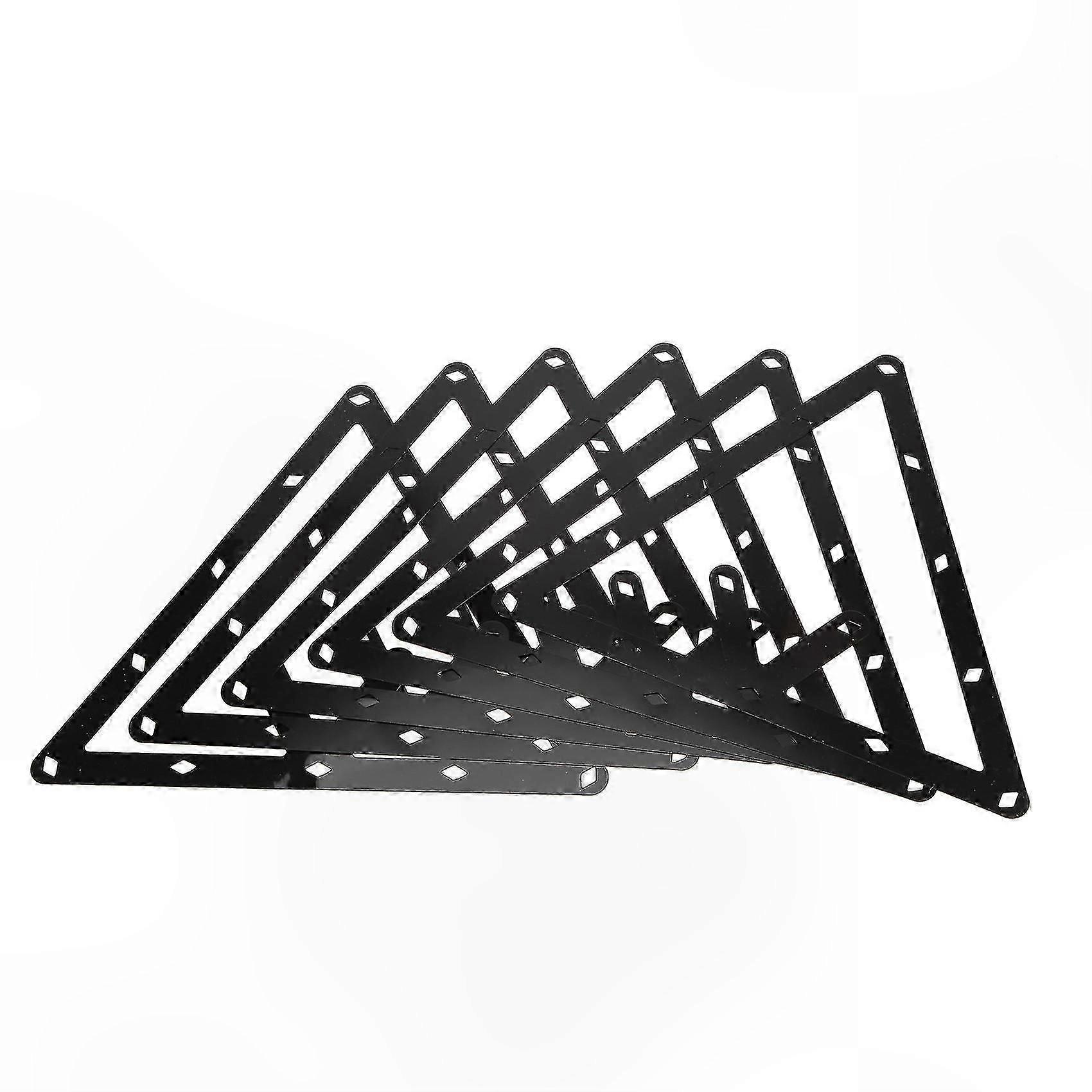 6-Piece Triangle Cue Ball Rack Accessory Set for 8, 9, and 10 Ball Games