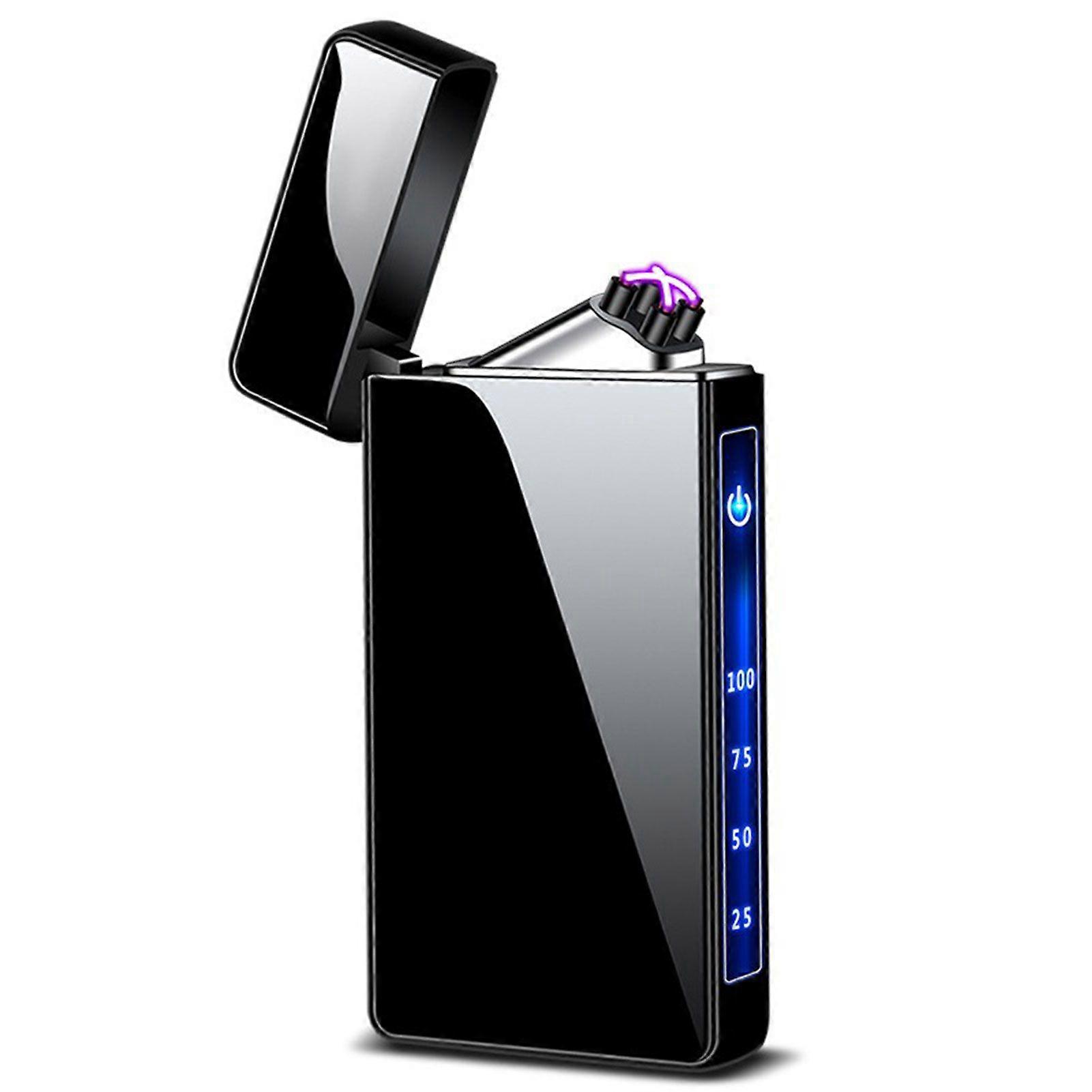 Double Arc Lighter USB Electric Windproof Flameless Lighter Rechargeable 4 Method Ignition Lighter Present for Dad