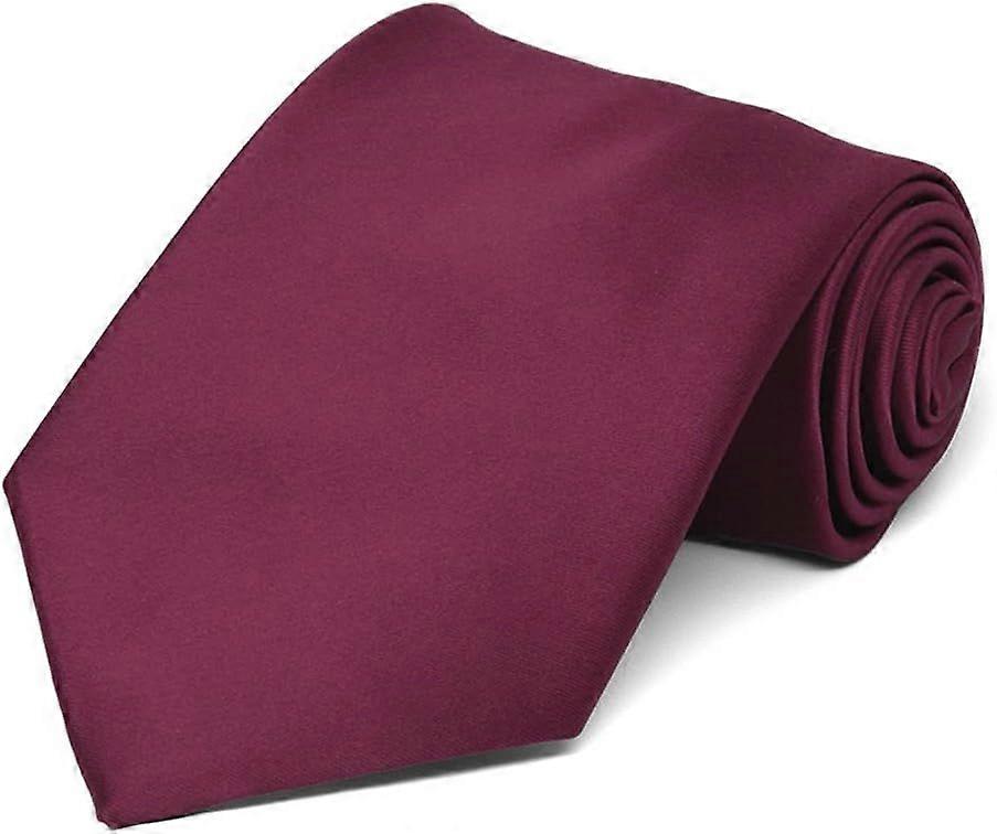 Premium Einfarbige Krawatte Himbeere