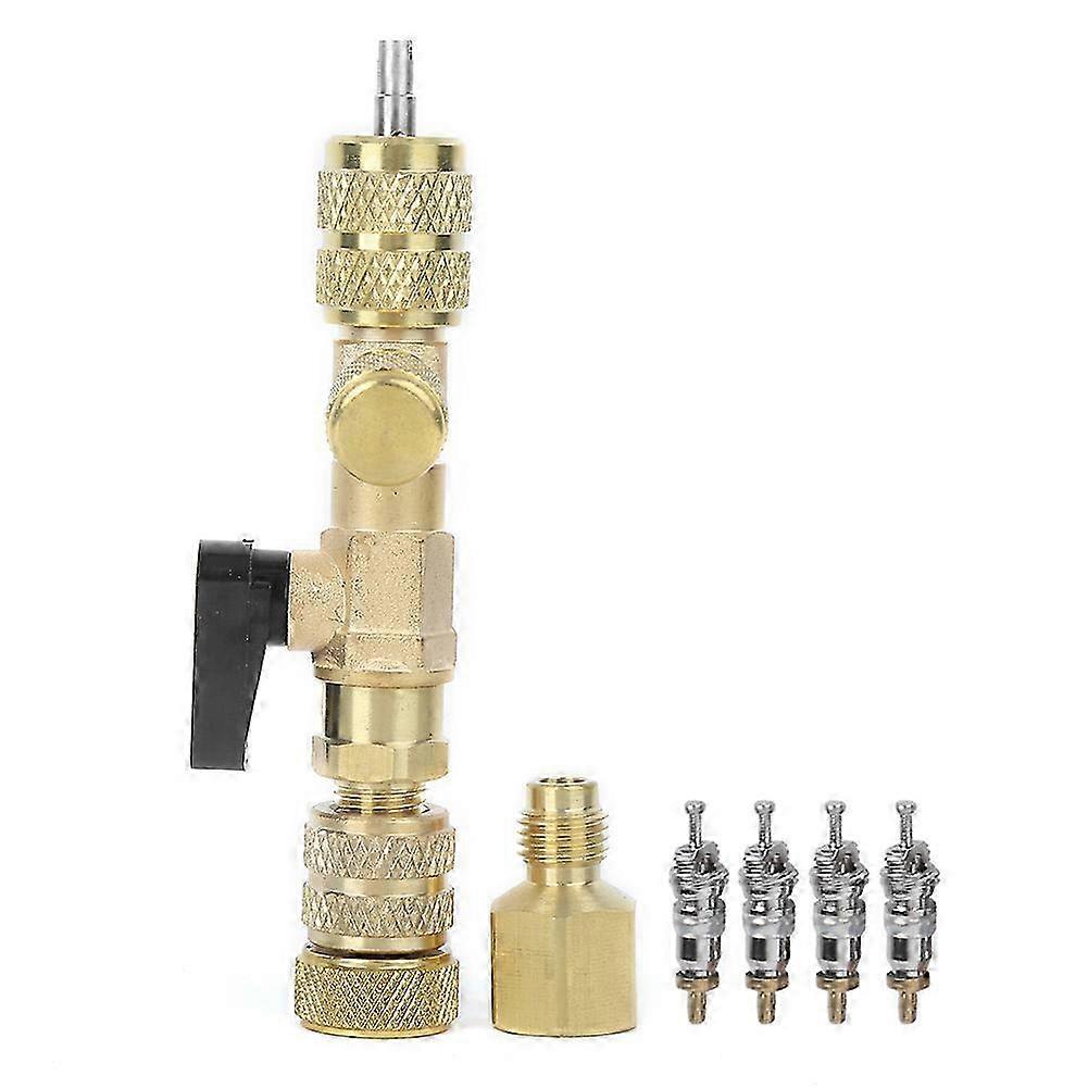 4Pcs Valve Core with Valve Core Remover Installer Installation Replacement Tool Accessories