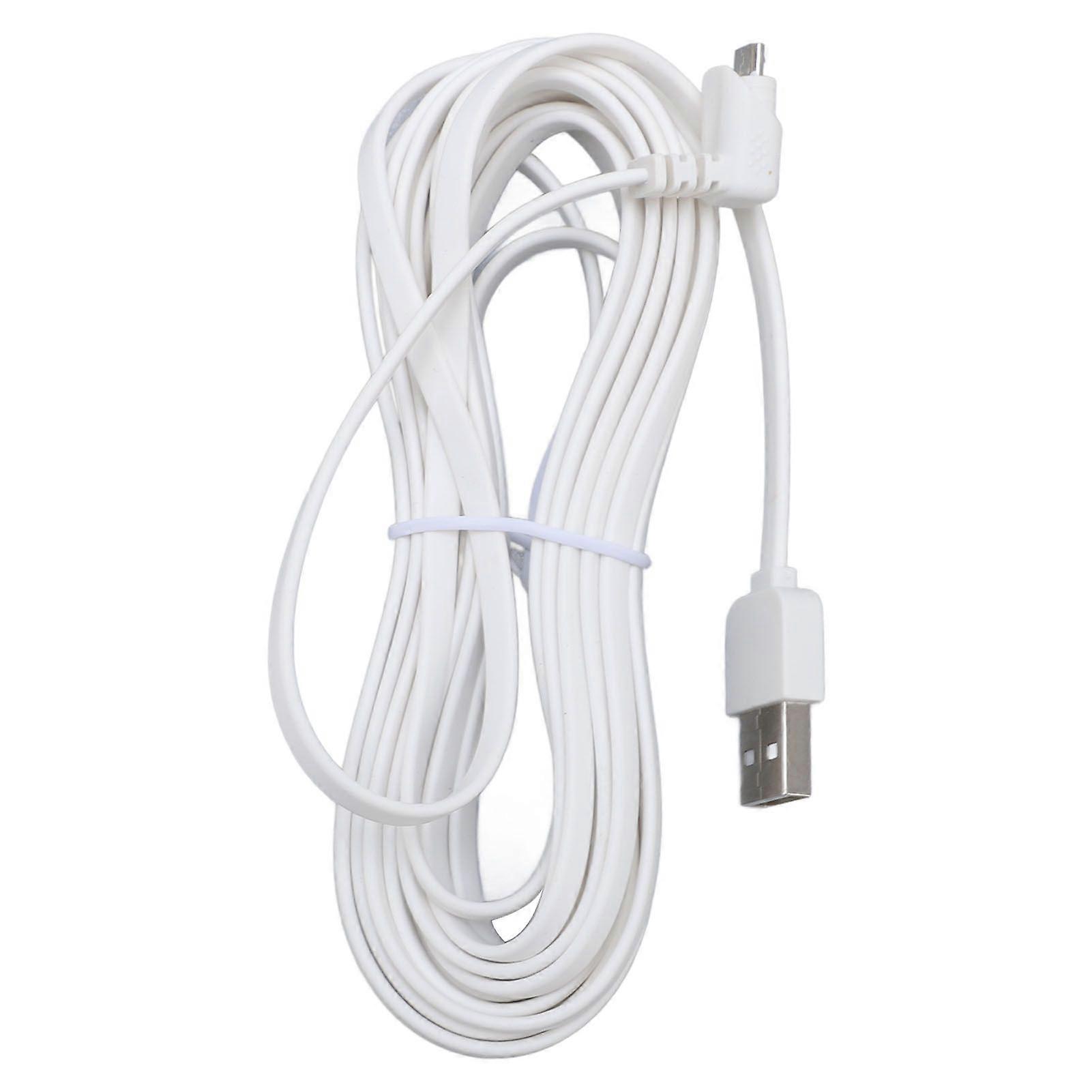 Security Camera Power Extension Cord PVC USB Water Resistant Security Camera Charging Cable for Replacement 7.6m/24.9ft