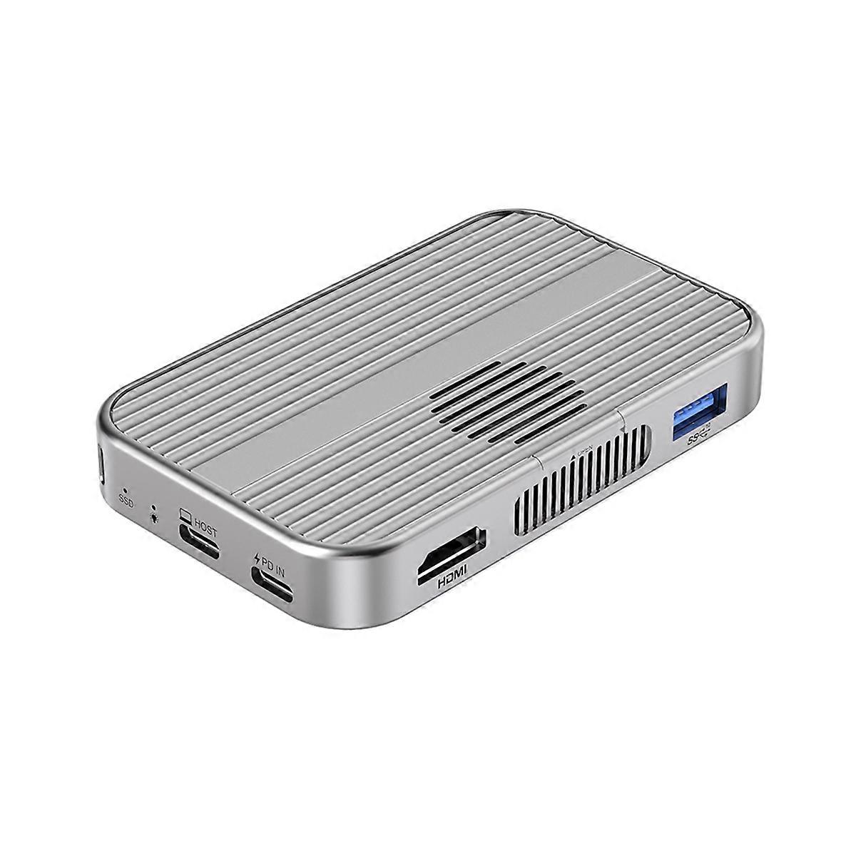 Magnetic M.2 NVMe SSD Enclosure 10Gbps USB C Docking Station