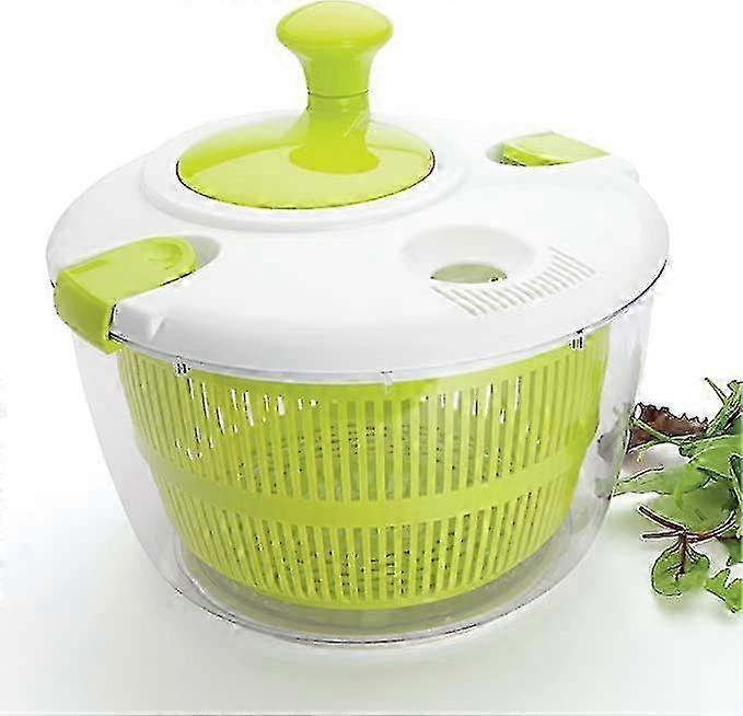 Large Salad Spinner Vegetable Washer Smart Lock Lid Easy Drain Syst...