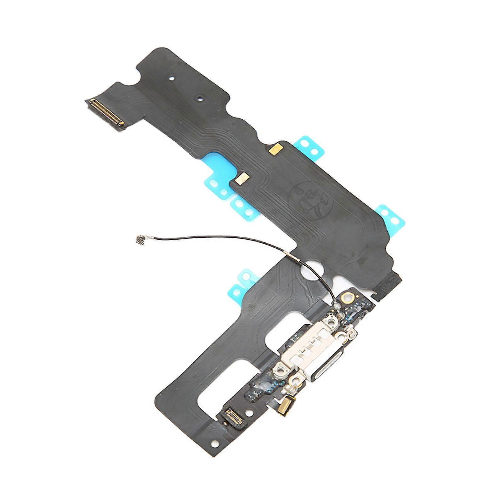 Charging Port Module USB Charging Port Dock Connector Microphone Signal Antenna Flex Cable Module for IPhone 7 PlusWhite