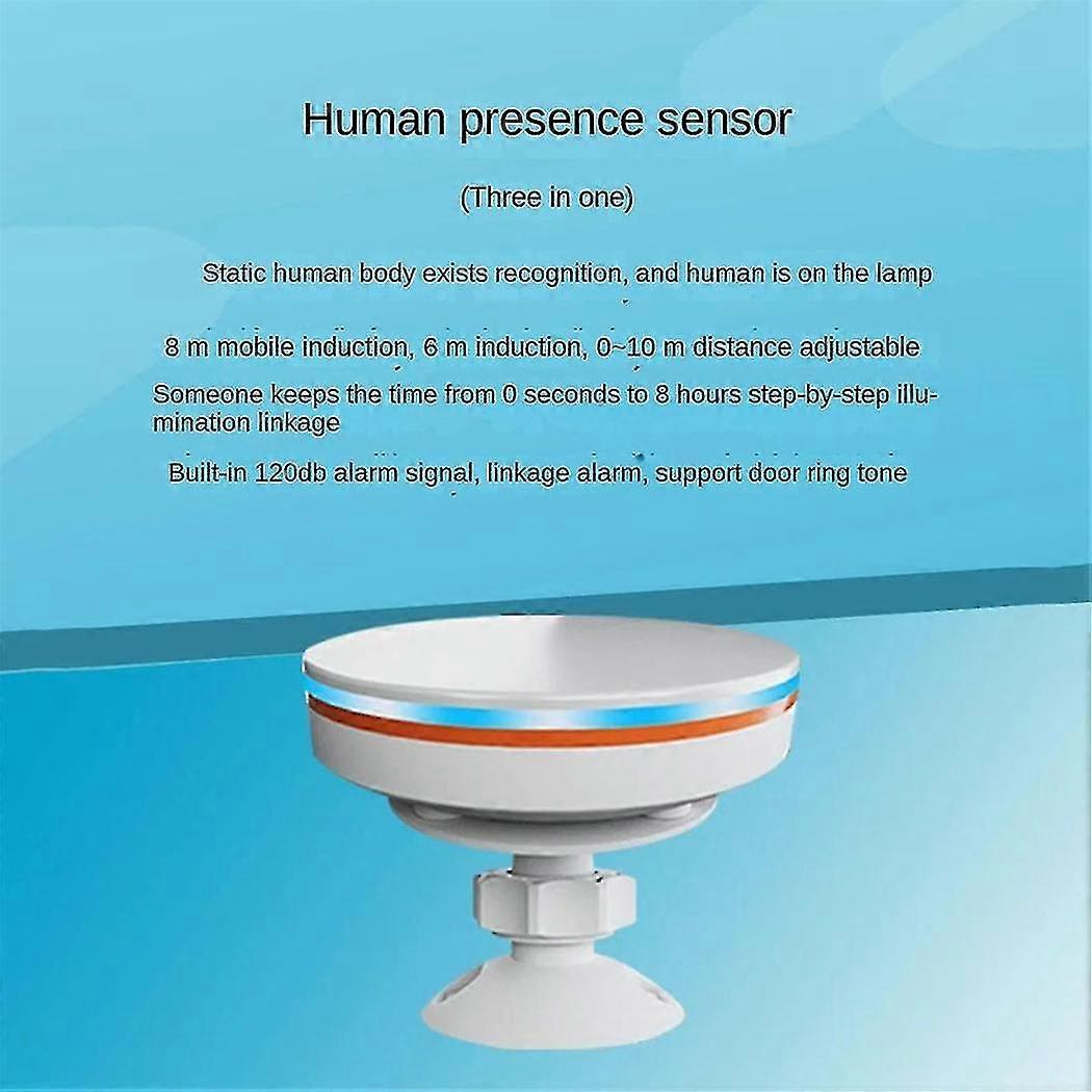 ZigBee 3.0 Human Presence Sensor 24G 5V MMwave Radar with Siren Ala...