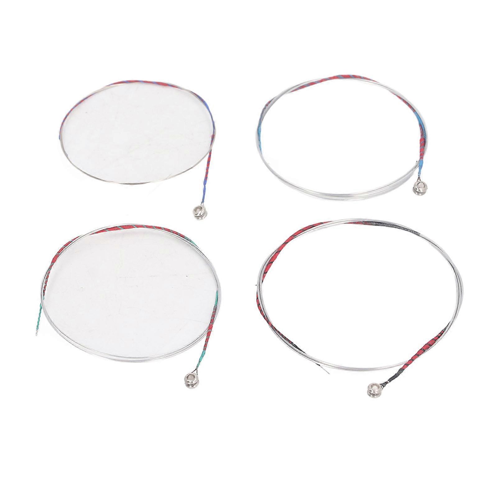 4PCS Violin String Set Chrome Steel & Nylon for 4/4 Violin Replacement