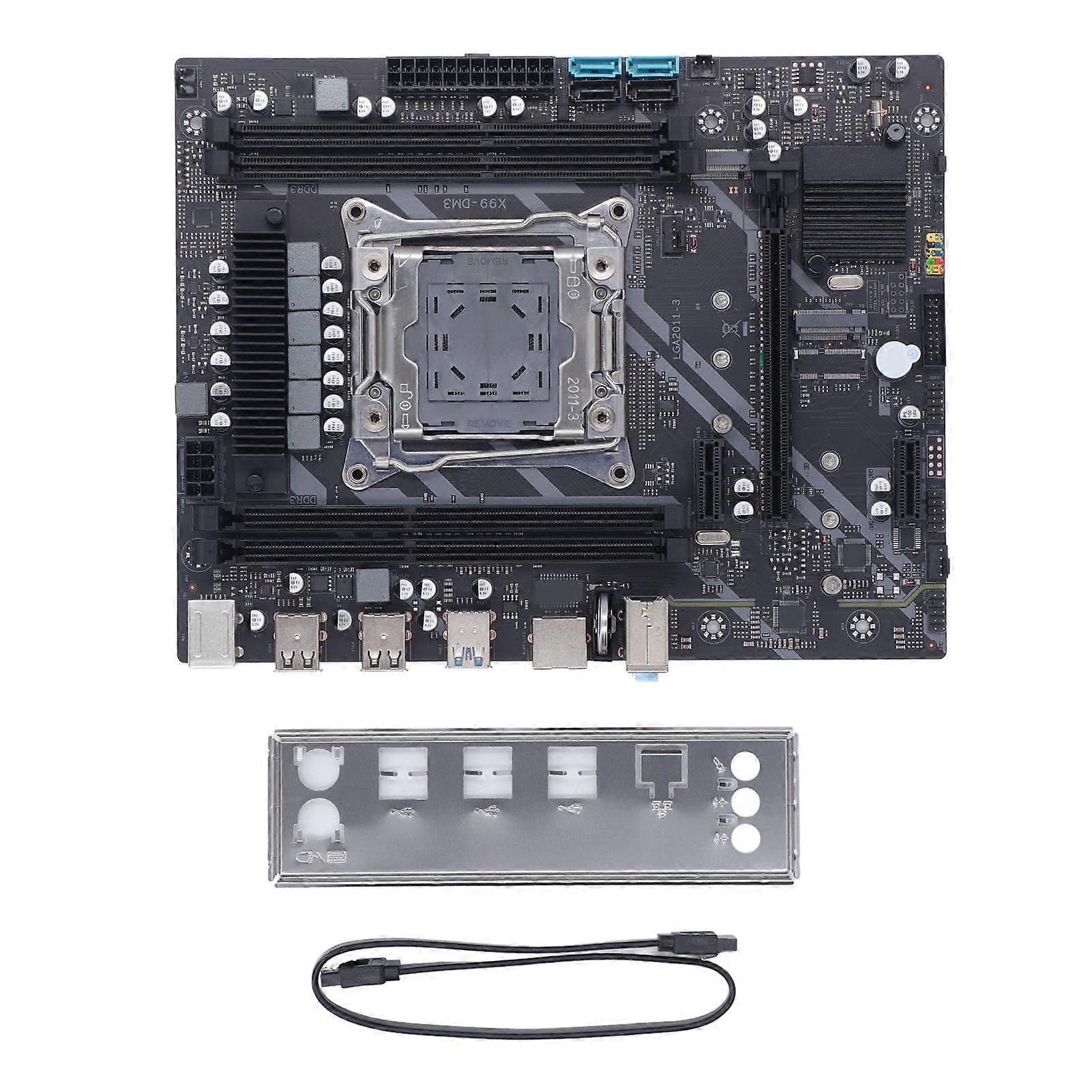 DDR3 Motherboard LGA 2011 with 4 DDR3 Slots, PCIe X16, SATA2.0/3.0, USB2.0/3.0