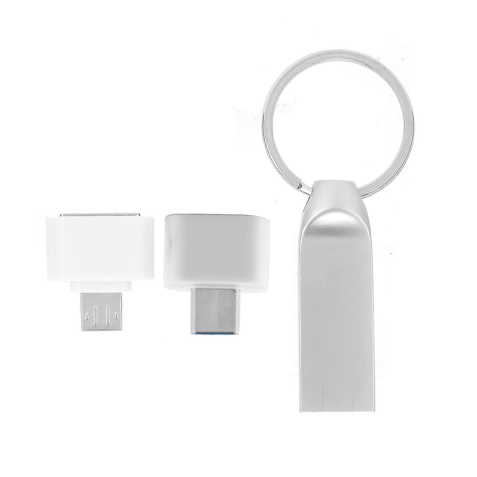 U Disk Hanging Buckle USB2.0 Flash Pen Drive Memory Cell USB Stick Gift HS220 with OTG Adapter8GB