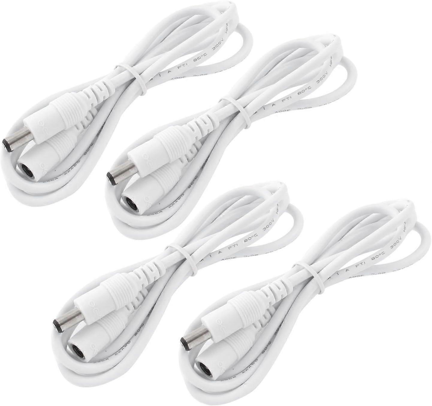 4pcs 1m DC 12V extension cable 5.5mm x 2.1mm DC plug socket DC 0-36V