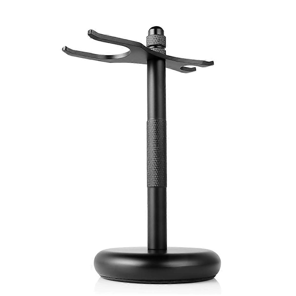 Safety Razors Stand with Brush Holder, Heavy Duty Metal Shaving Holder for Men,Fits Brushes and All Kinds of Razors B