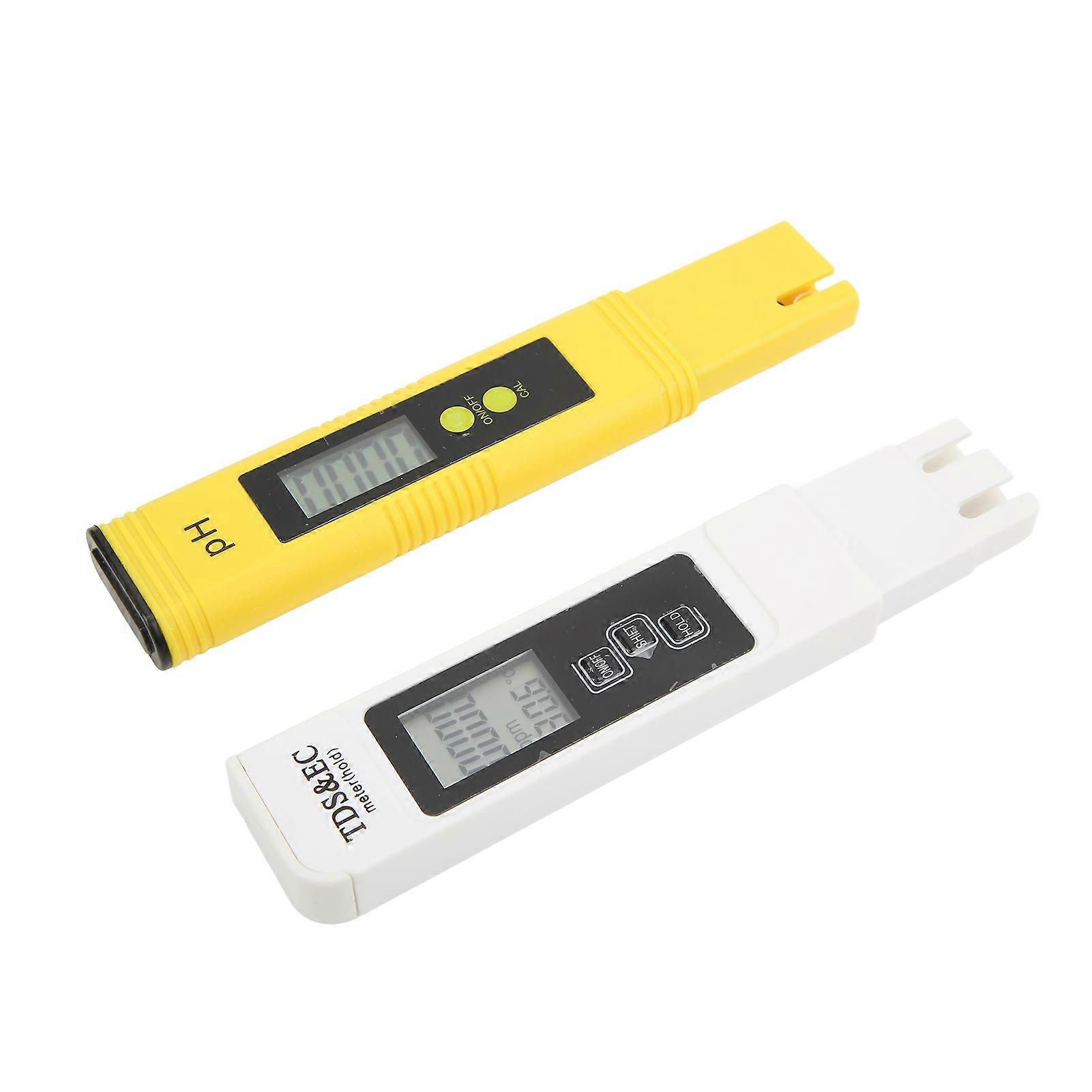Digital PH Tester TDS Meter Kit, Handheld ABS, 2-Piece Set