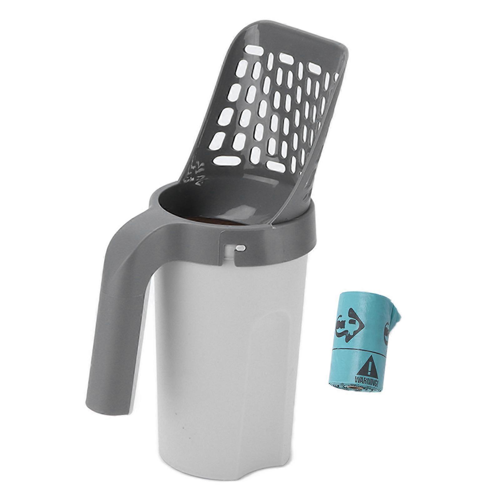 Portable Cat Litter Scooper with Storage Box 28.5x11.3cm PP