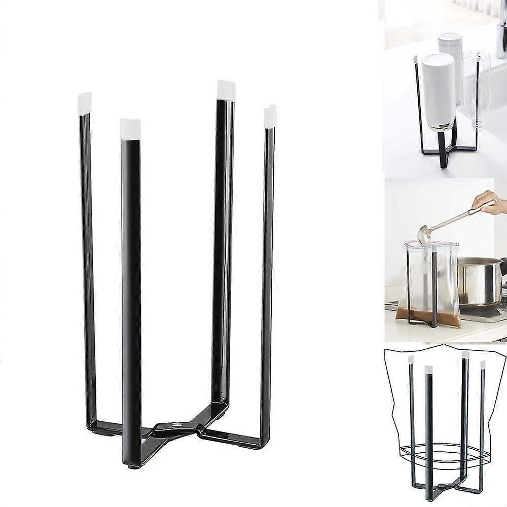 Multifunctional Plastic Bag Folding Storage Rack Kitchen Organization Tool Storage Rack Shelf