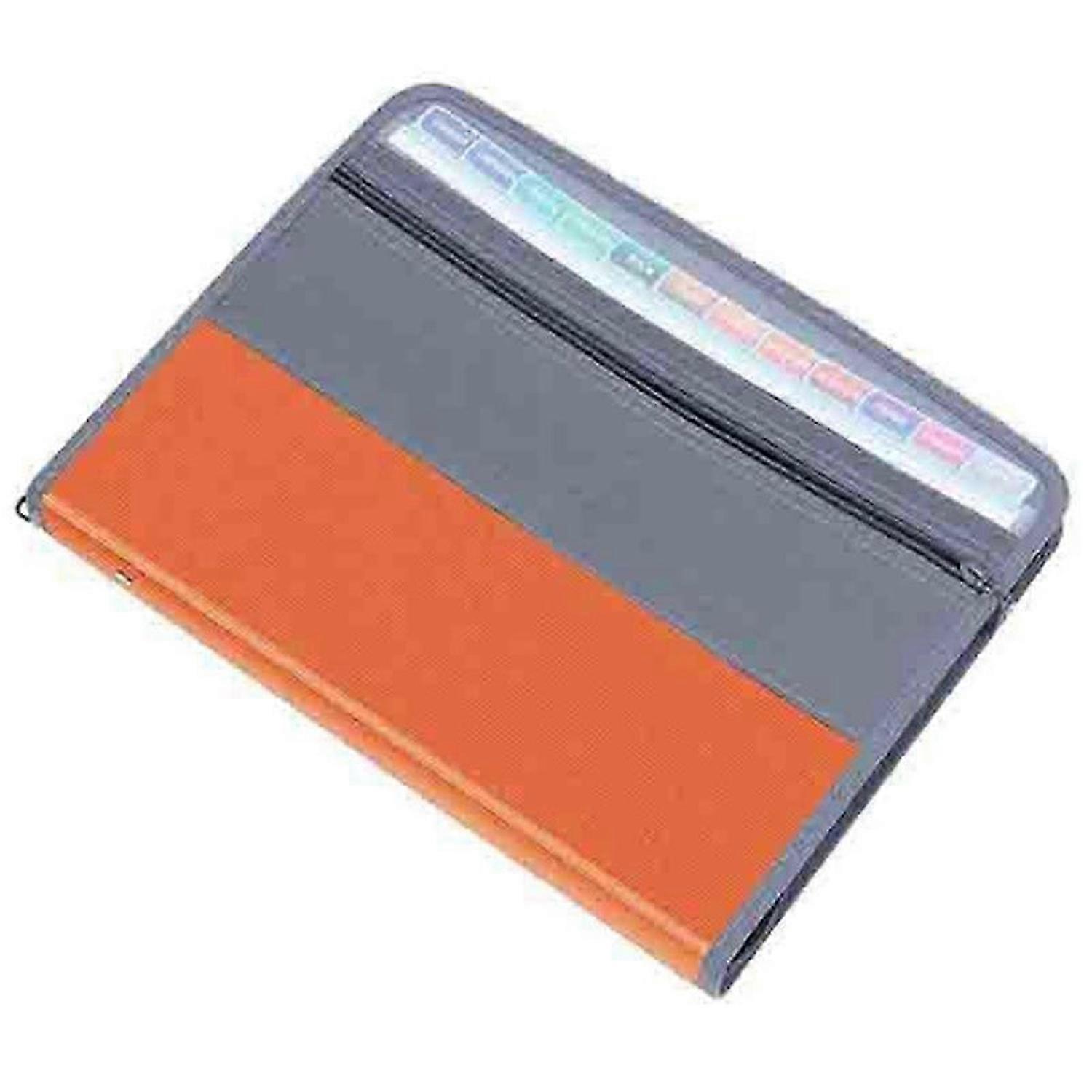 13 Compartments File Folder Organizer, File Box Organizer with Zipper