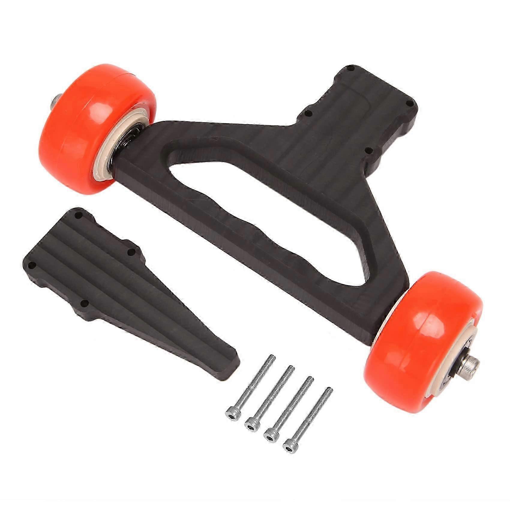 2025 Double Wheel Wheelie Bar for 1/5 Arrma Kraton 8S Outcast 8S RC Car Upgrade Parts Accessories, Red