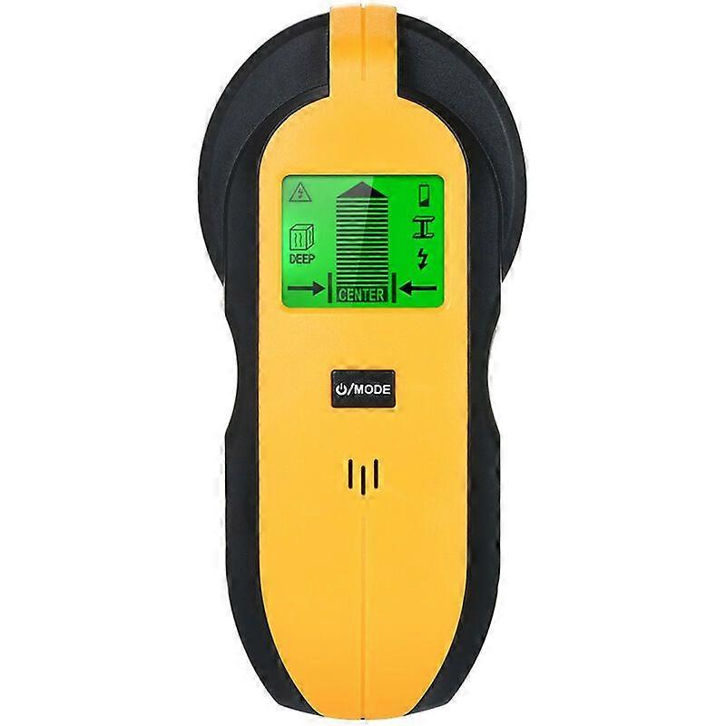 Material Detector 4 in 1 Wall Scanner with Stud Finder and LCD Display for Wood