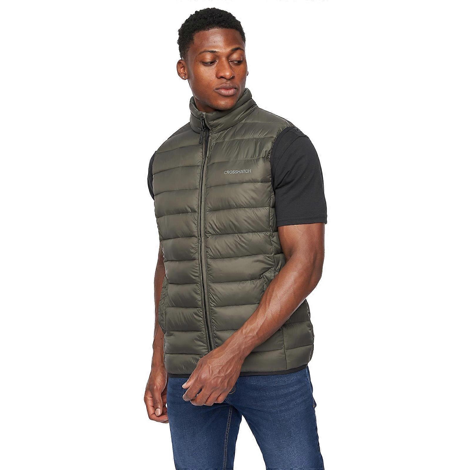 Crosshatch Gattering Gilet Olive