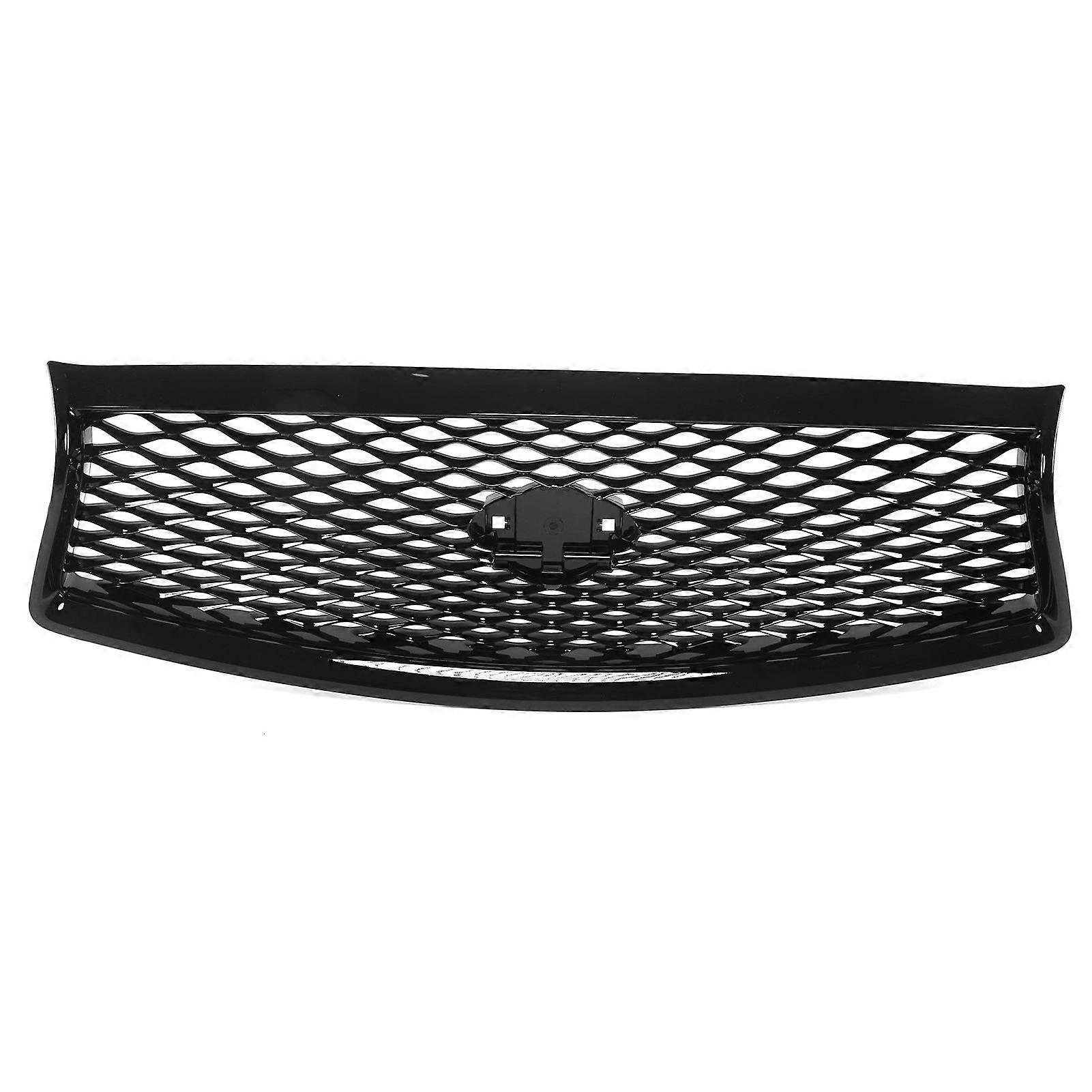 Gloss Black for Eau Rouge Style Front Bumper Mesh Grille Grills Replacement for Infiniti Q50 20142017
