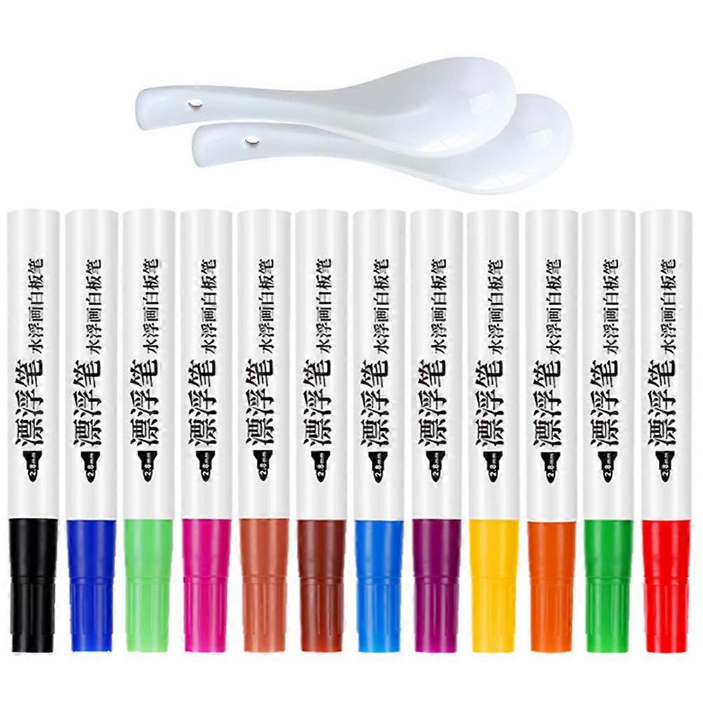 Children Paint Pens Floating Whiteboard Markers for School 2Sets