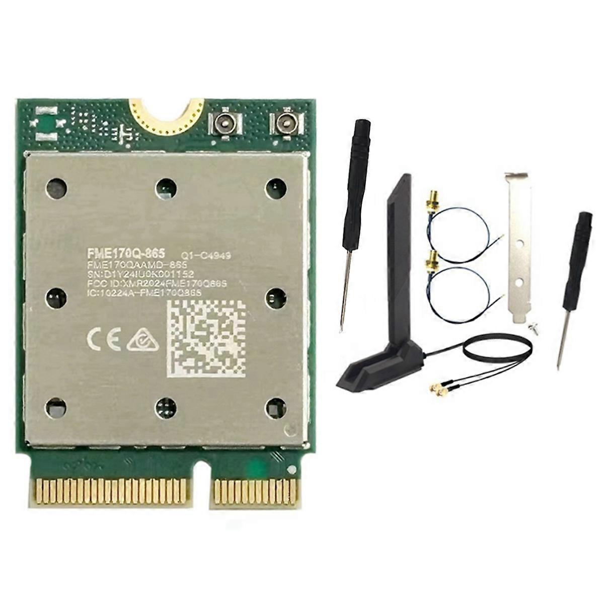 QCNCM865 WiFi7 Card Bluetooth 5.4 Tri Band 2.4G/5G/6Ghz for Win10/11