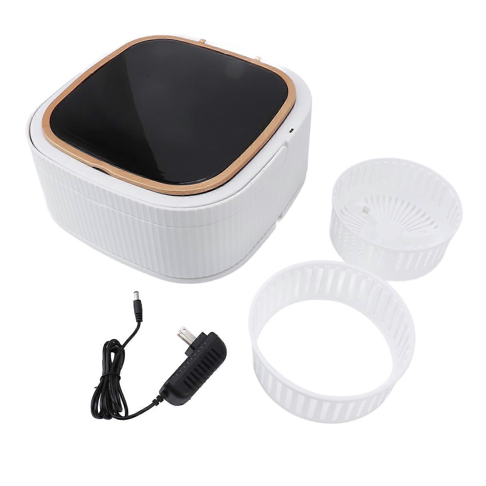 Portable Washing Machine 11.5L Large Capacity 3 Modes LCD Touch Screen Folding Mini Clothes Washer for Underwear Baby Clothes Socks Purple US Plug 100