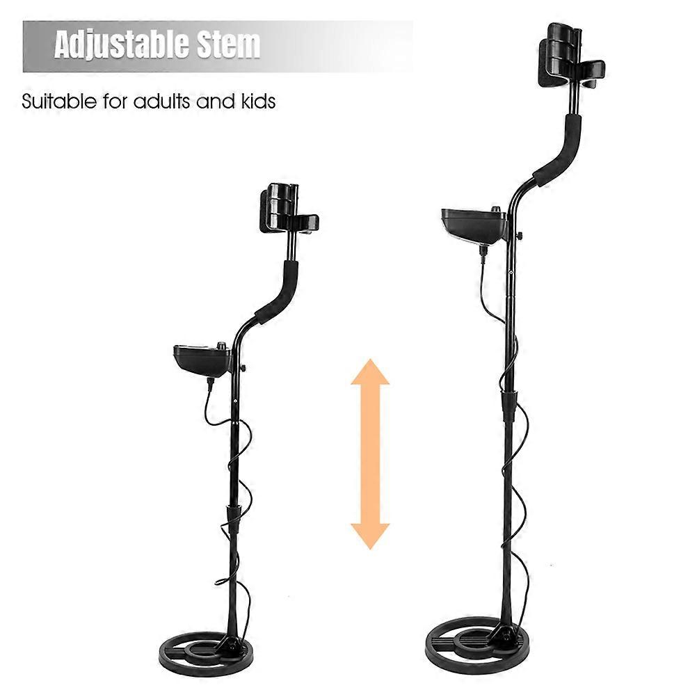 Metal Detector Professional Gold Outdoors Black Testing Tool for Explorers 1Pcs