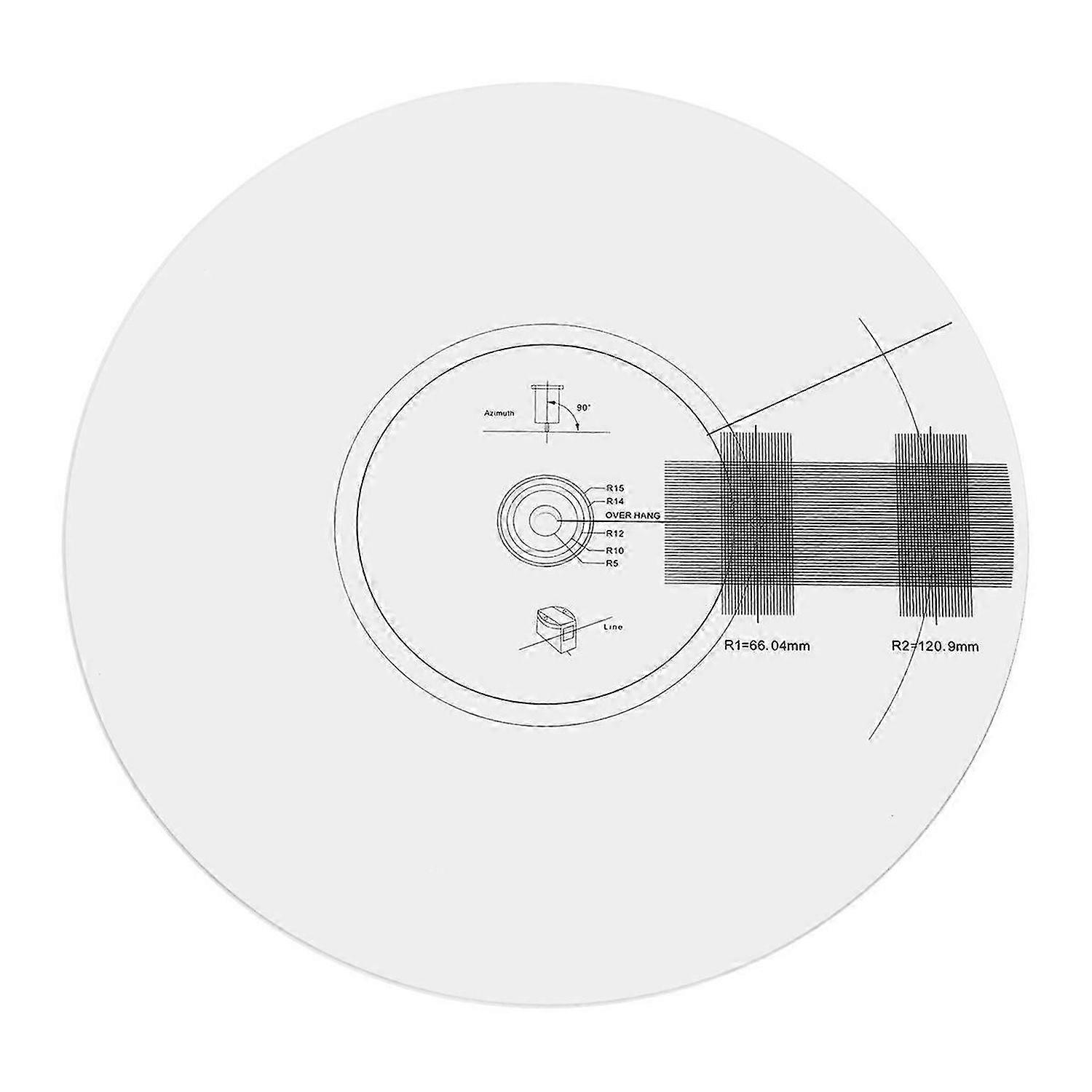 Calibration Disc Phonograph Alignment Protractor Phonograph Record Player Turntable