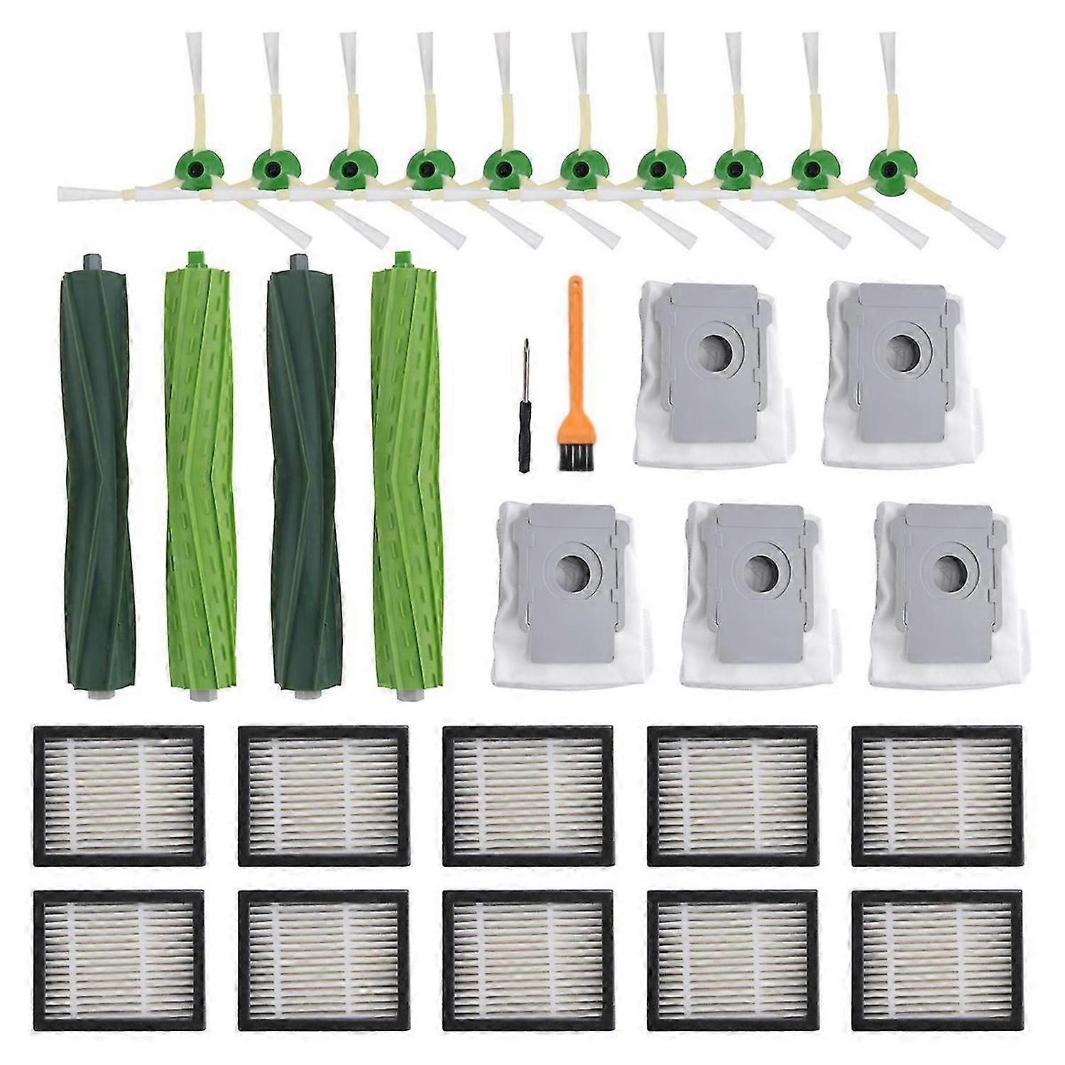 For I3, I3+, I4, I6, I6+, I7, I7+, I8, I8+, E5, E6, E7, Robot Vacuum Main Side Brush Hepa Filter