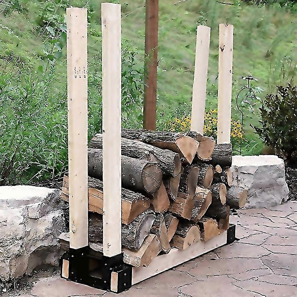 For Firewood Log Rack Bracket Kit Adjustable To Any Length