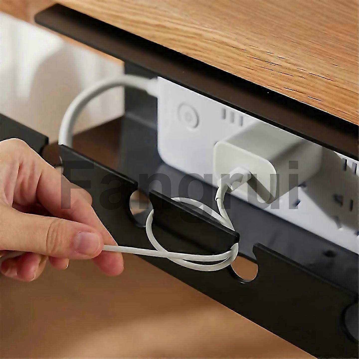 For Cable Holder Under The Table Manage Power Board Wires White