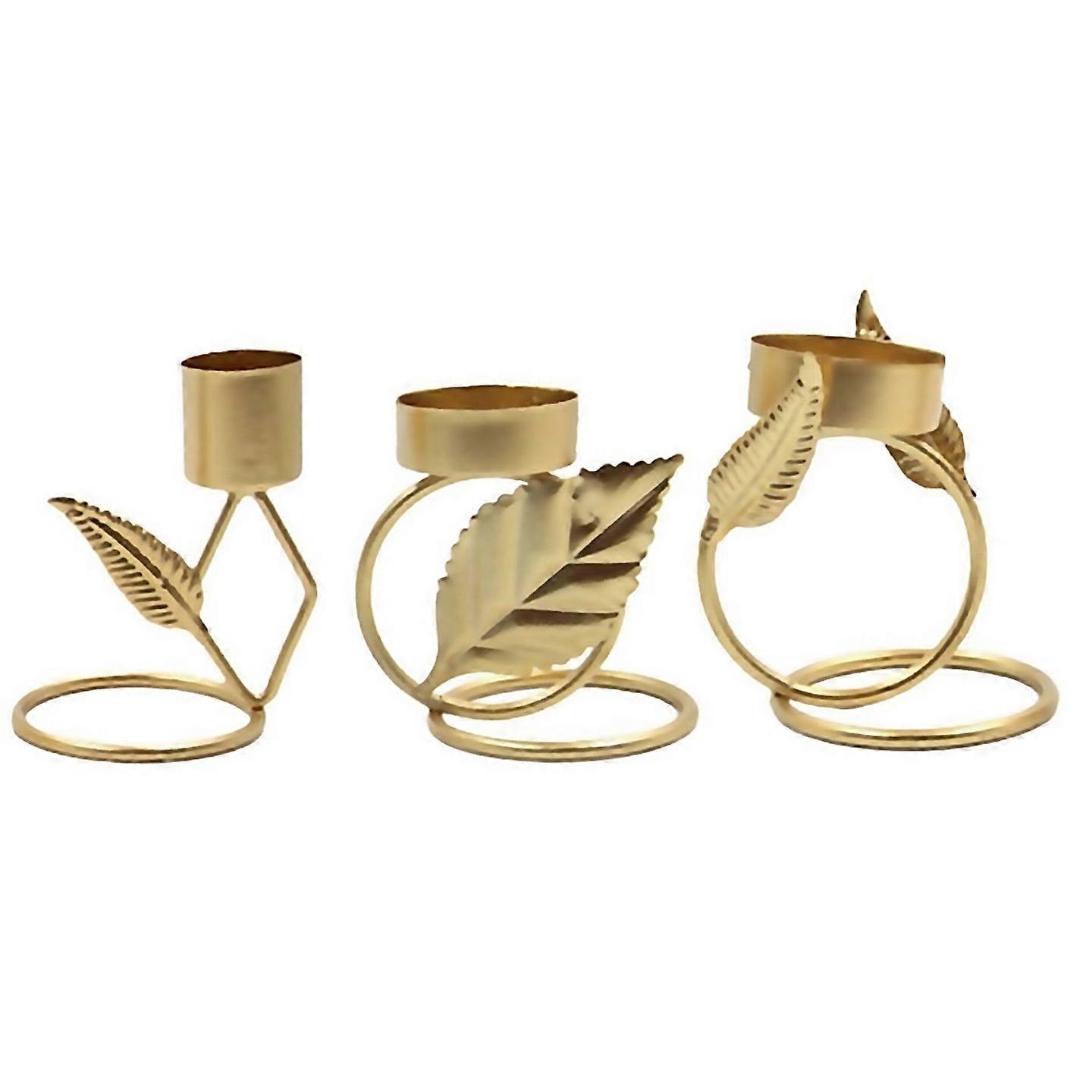 For Metal Wrought Iron Candlestickleaf Candle Standcandlestick Holders