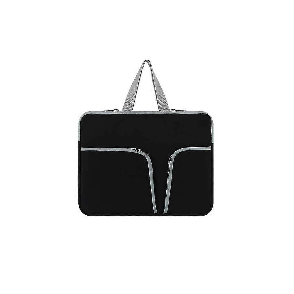 Laptop Sleeve With Handle, 10Inch Black Carrying Case, Computer Bag Pouch Reusable Compartments, Business Style
