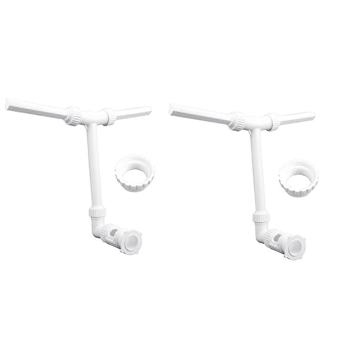 Swimming pool cleaning tool double head