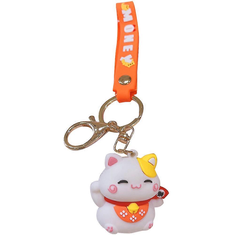 Fortune Cat Keyring Cat Keychain Pendant Japanese Style 3Pcs