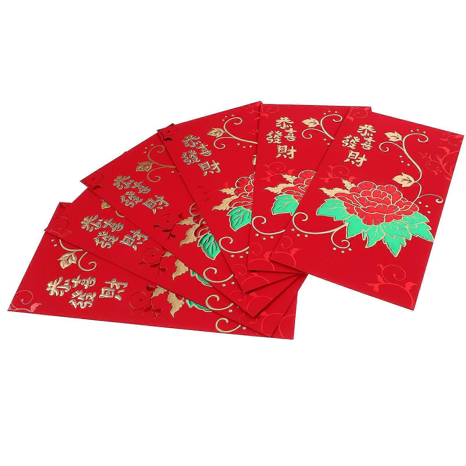Chinese New Year Red Envelopes Money Pouches for Party Decoration 18Pcs