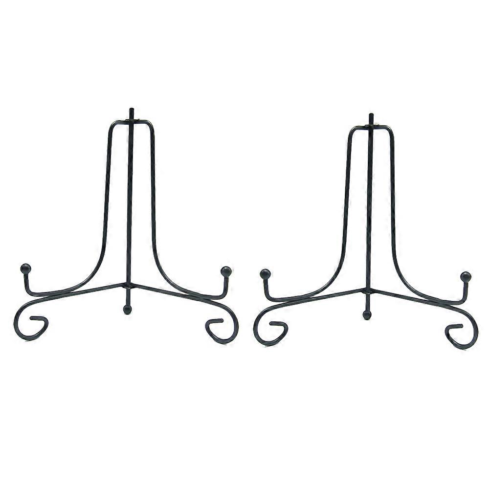 Plate Display Black Iron Holder for Decorative Use 6Pcs