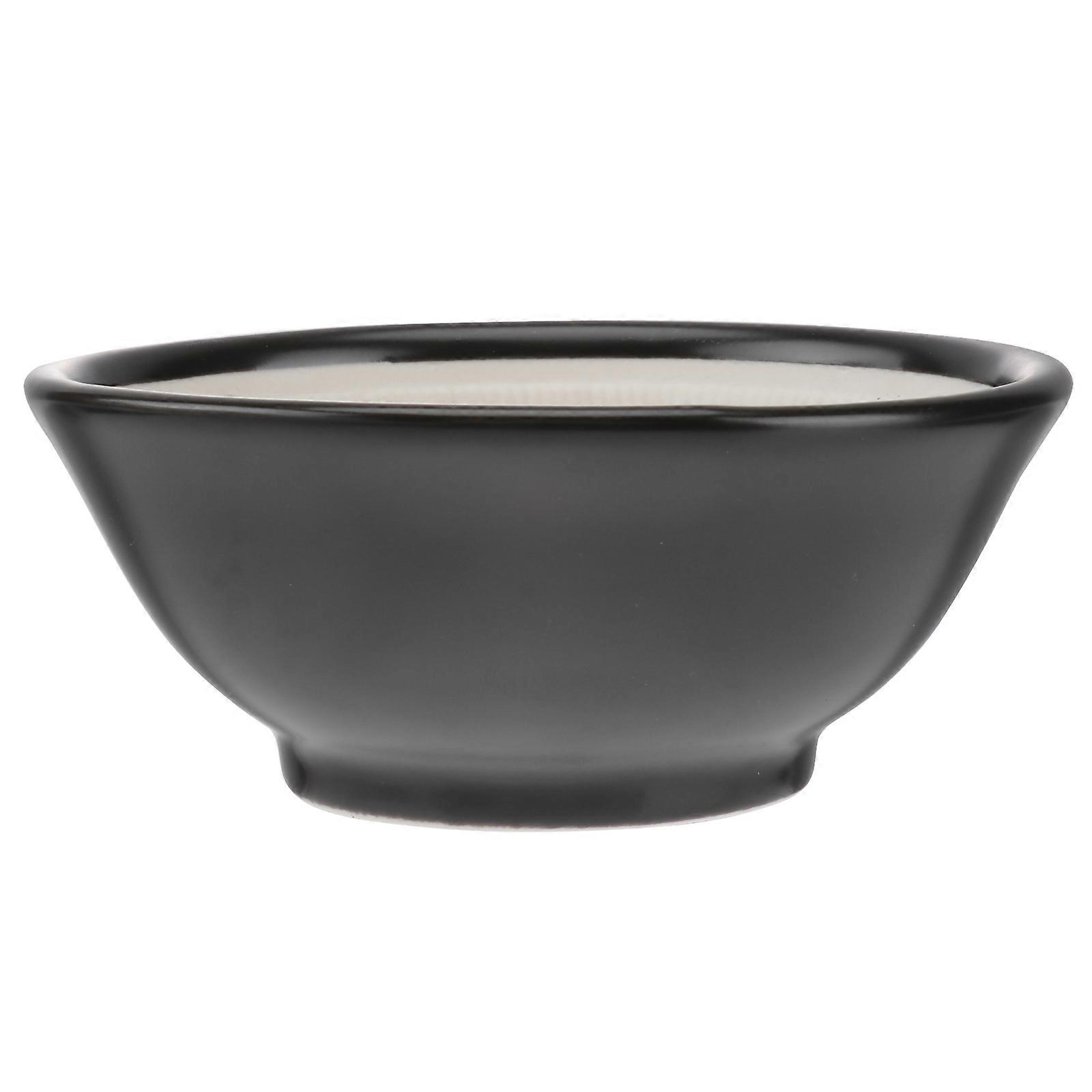 Household Ceramic Grinding Bowl for Kitchen Use Black Color