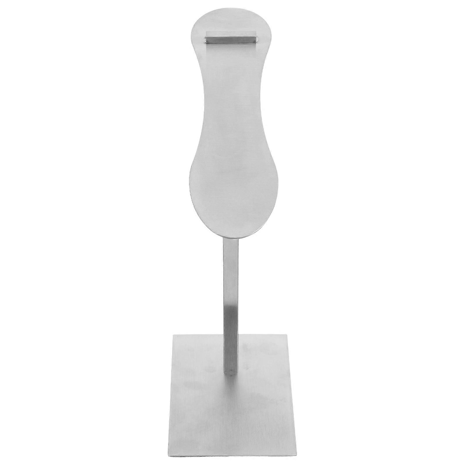 Shoe Display Stand Stainless Steel Rack for Storage Using in Silver Color
