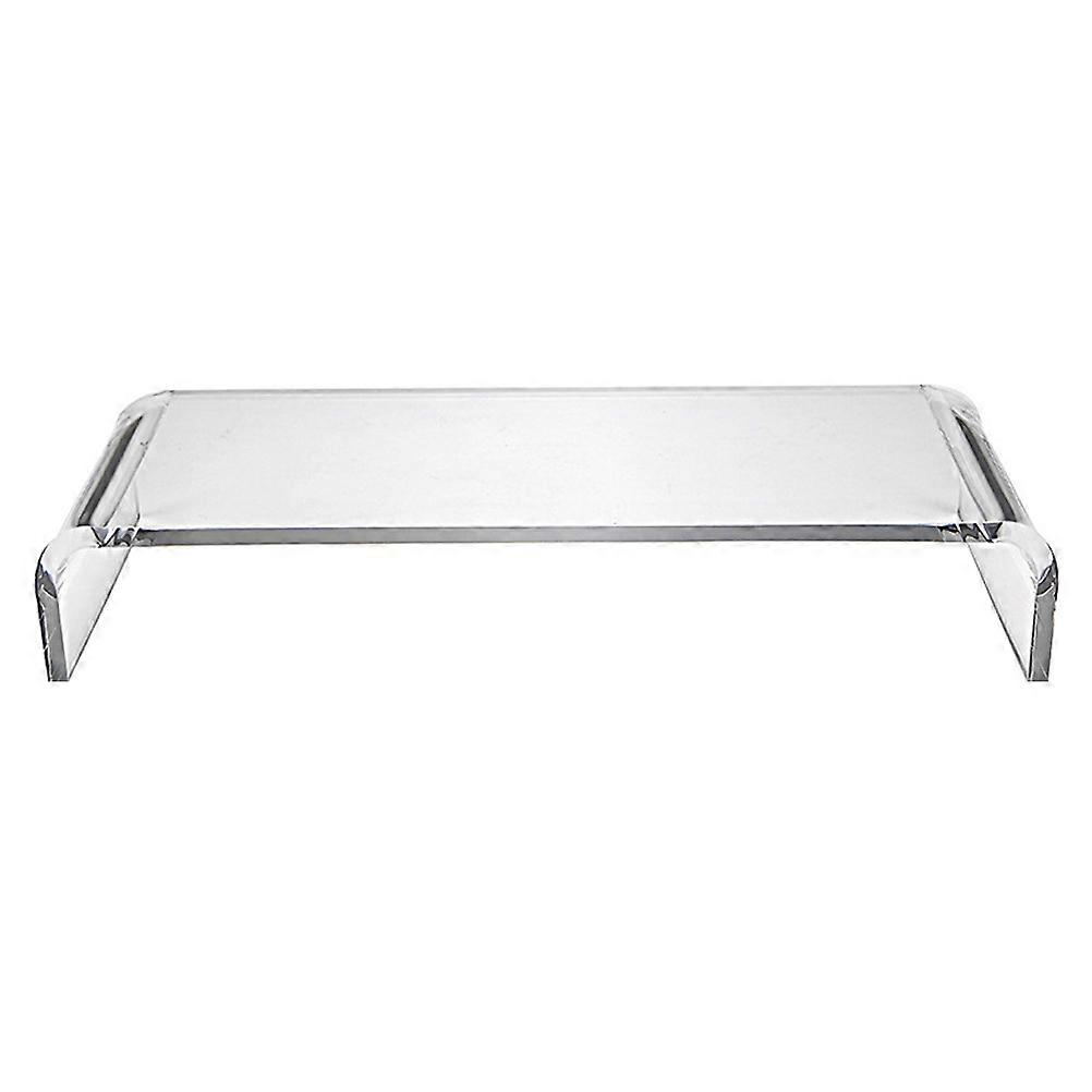 Elevating Computer Monitor Riser Stand For Home Office School Use 15.72X7.86X3.93in White Acrylic 1Pcs