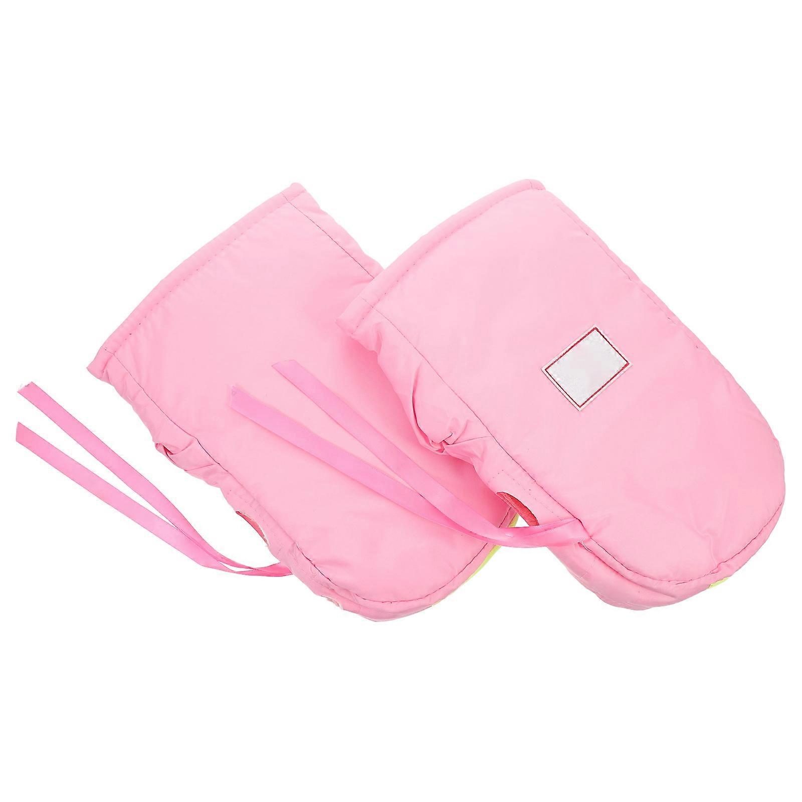 Motorcycle Handlebar Gloves for Handlebar Use 1Pair Pink Sturdy Oxford Cloth
