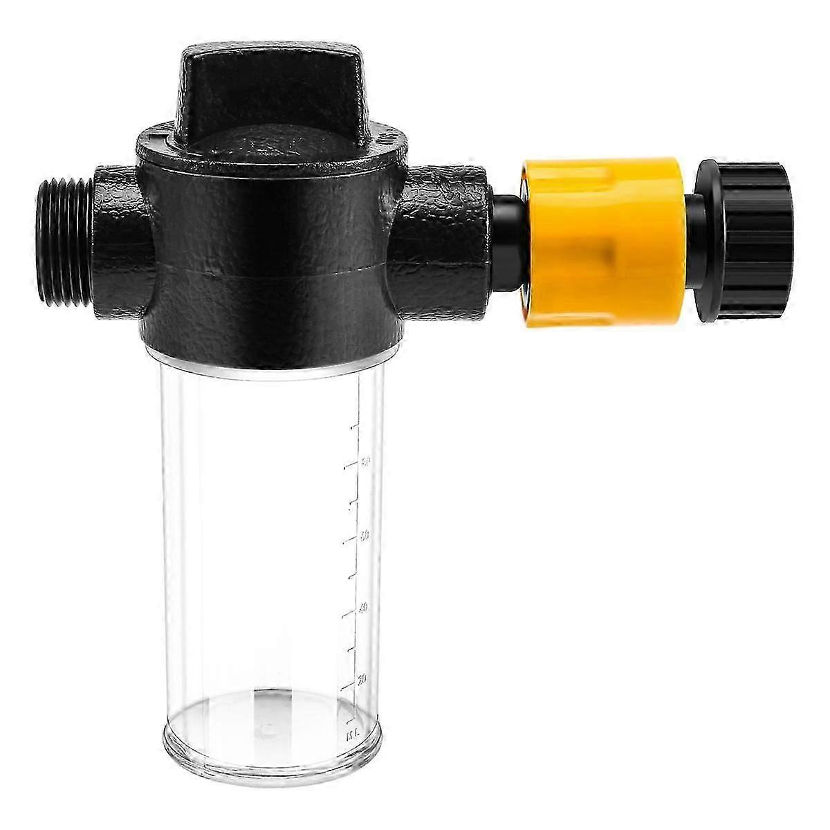 Marine engine flush valve with garden hose adapter