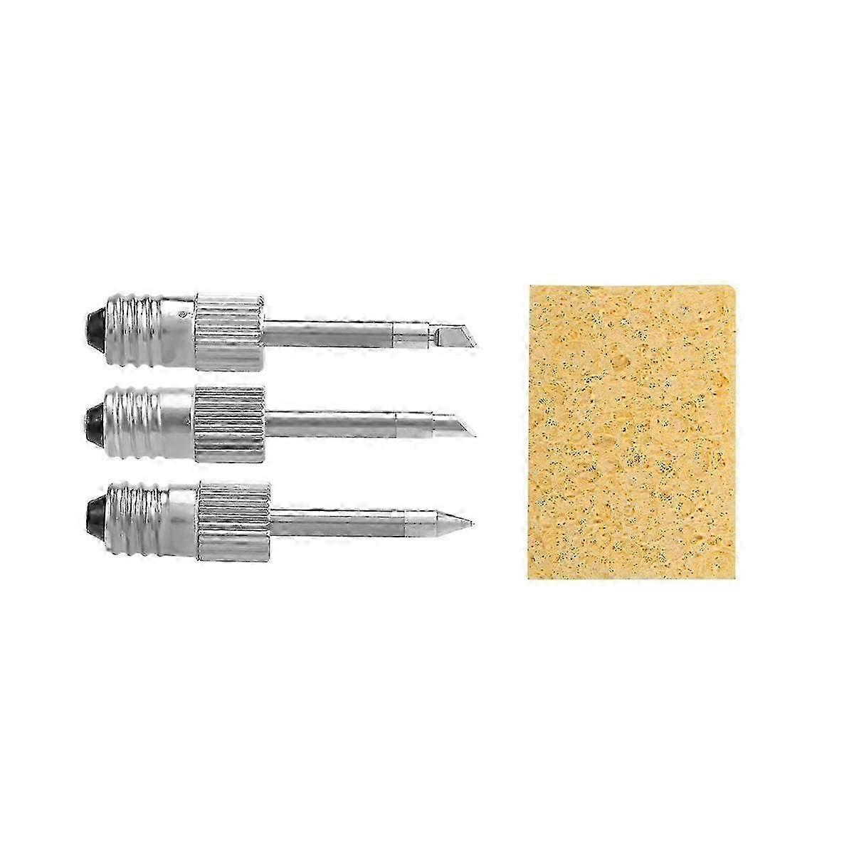 Soldering iron tips for E10 stations - 3pcs brass welding heads