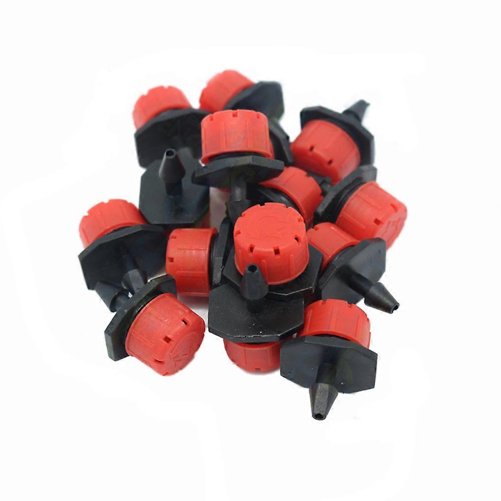 100pcs Plastic Adjustable Emitter Dripper for Micro Drip Irrigation Sprinklers Watering Automatic Water