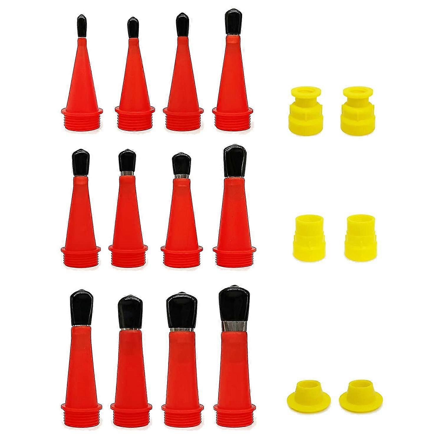 18-delige roestvrijstalen siliconen kit nozzle applicator afwerking tip tool met accessoire basis