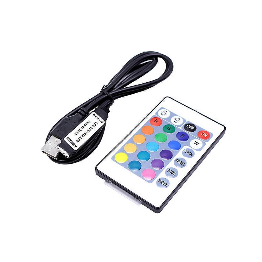 LED Controller with Infrared Remote for TV Background Light 4Pcs
