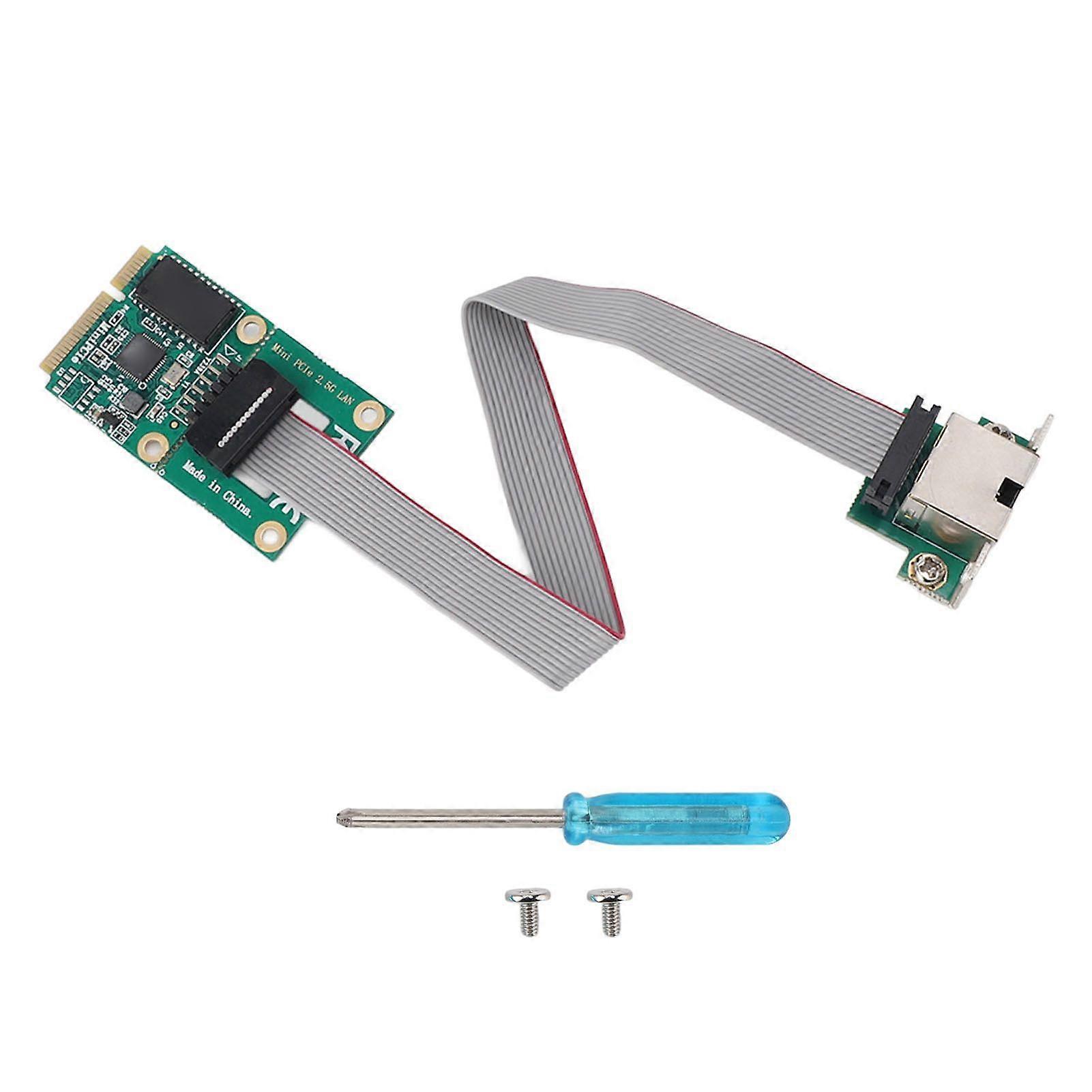 Mini PCIE Network Card 2.5G High Transfer Speed Stable Mini PCI Express Card RJ45 Lan Adapter Ethernet Adapter