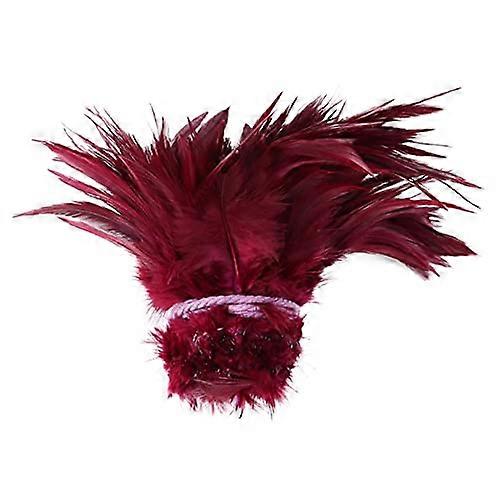46Inch Saddle Pointed Feather Hackle Cock Rooster Plumes Colored DIY Craft Ornament Dream Catcher Feather Fitting