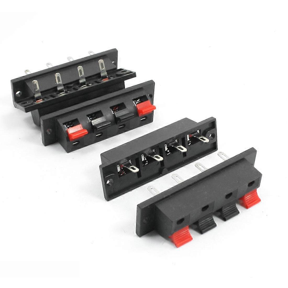 Single Row 4 Pin 4 Position Speaker Terminal Board Connectors 5 Pcs