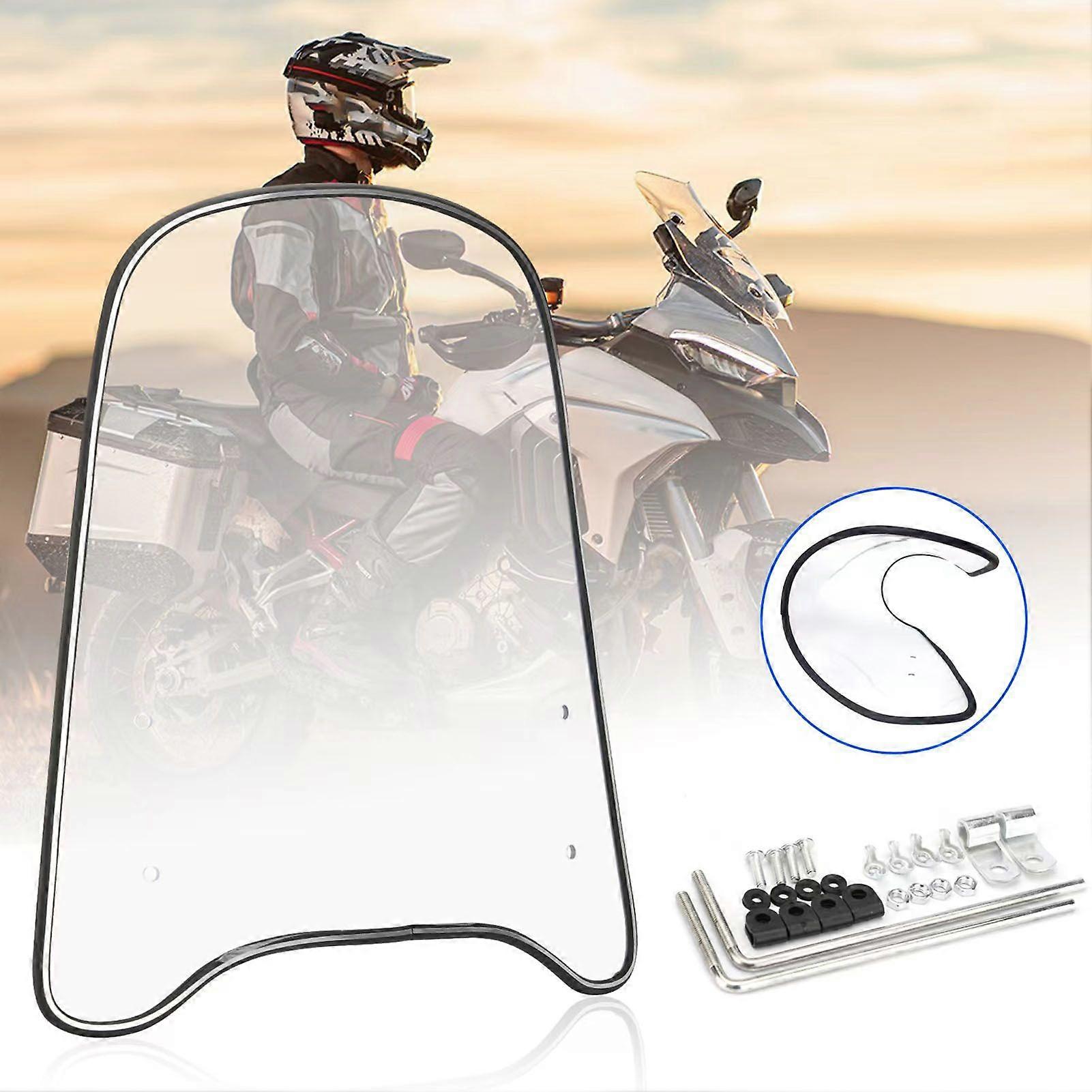 Universal Motocycle Windshield Extension Spoiler Scooter Windshield Widened Edging Wind Deflector